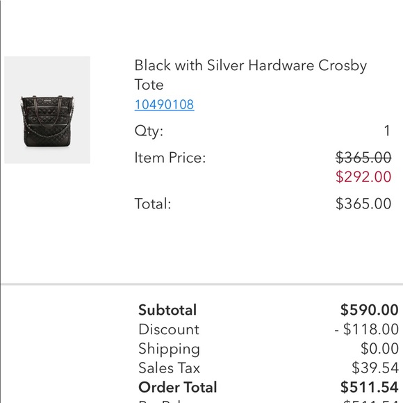 MZ Wallace Crosby Tote handbag bag - Black rare sold out - Picture 12 of 16